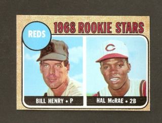 1968 Topps 384 Hal McRae Rookie Cincinnati Reds EX Mint