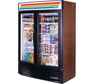49RF Radius Front Refrigerator Merchandiser 54 2 Section 2 Glass Doors