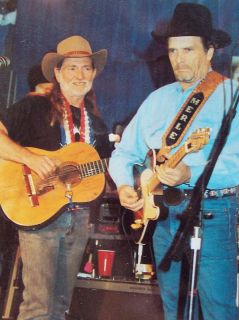 1992 Willie Nelson Museum Postcard with Merle Haggard