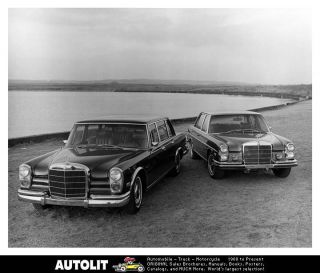 1971 Mercedes Benz 600 Limousine and 300SEL 6 3 Sedan Factory Photo