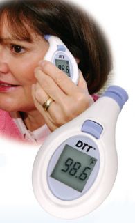 Digital Medical Thermometer LCD Heating Forehead Surface Body Clinical
