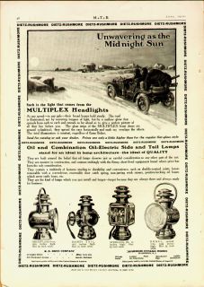 1910 Dietz Head Lamps Headlights Auto Print Ad