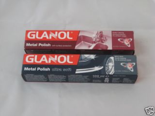 Glanol Set 2 Wenol All Metal Polish Cleaner Silver Stainless Aluminum