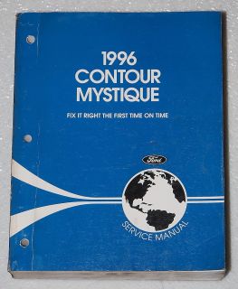 1996 Ford Contour Mercury Mystique Factory Service Manual Dealer Shop
