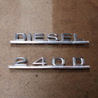 Mercedes Benz 240D Diesel Emblems