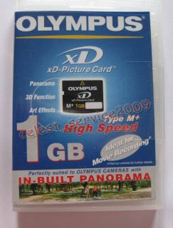 OLYMPUS XD 1GB MEMORY CARD TYPE M XD PICTURE CARD FE 230 FE 240 FE 250