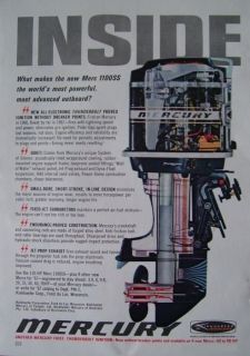 1967 Kiekhaefer Mercury Merc 1100SS Outboard Boat Motor Ad