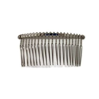 12 Metal Hair Combs 20 Wire Teeth Silver Bridal Prom Supply Accessory