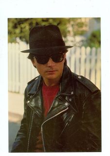 BACK TO THE FUTURE II MICHAEL J FOX IN HIS LEATHER JACKET ON POSTCARD
