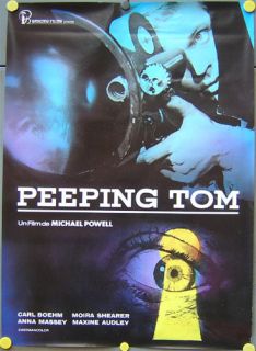 E169 Peeping Tom Michael Powell RARE Orig 1sh Poster SP