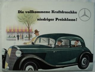 Mercedes Benz 1938 170V Brochure German Text