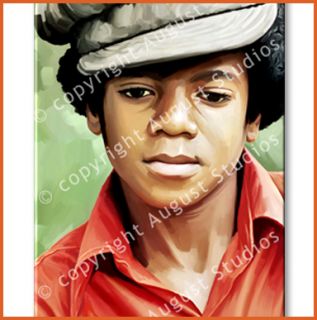 Michael Jackson Original Signed Artwork RARE Print New Canvas Art