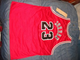 Champion Michael Jordan Chicago Bulls Jersey 48 Red XL x large vtg