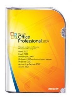 New Microsoft Office 2007 Professional Academic Version