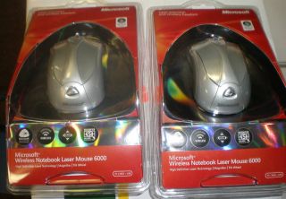 New Microsoft Wireless Notebook Laser Mouse 6000