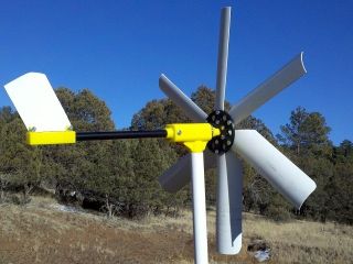 Cyber 500 micro wind turbine generator for RV, boat, cabin, hikers