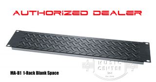 Middle Atlantic Blank Panel 1 Rack Space Black Steel Authorized Dealer