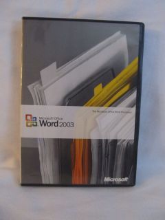 Retail Microsoft MS Office Word 2003 Upgrade