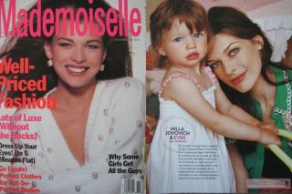 Young Milla Jovovich clippings Mademoiselle Early Cover