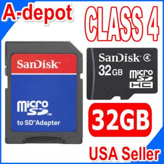 Sandisk 32GB MicroSD Memory Card For Motorola Cliq MB200 Droid X X2