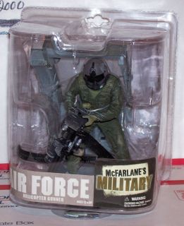 McFarlane Military Air Force Helicopter Gunner 6 inch Figure RARE