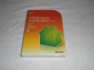 MICROSOFT MS OFFICE 2010 HOME AND STUDENT FULL VERSION 3 USERS PC NIB