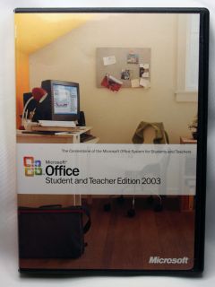Student and Teacher Edition Microsoft OFFICE 2003 w Key disc manual