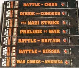 Frank Carpas WWII 7 VHS Special Edition World War II Historical