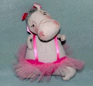 Annalee 6 Ballerina Hippo Hippopotamus in Tutu 1999