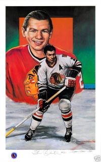 Stan Mikita Autographed Legends of Hockey Lithograph