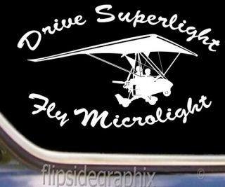 Microlight Weight Shift Delta Wing Airplane Pilot Decal SK CA 24