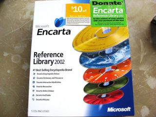 Microsoft Encarta Reference Library 2002 Media Only for Windows 844