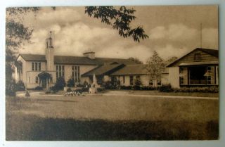 Milford Ohio Sepia Postcard Jesuit Retreat House