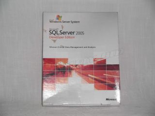 Microsoft SQL Server 2005 Developer Edition New SEALED 