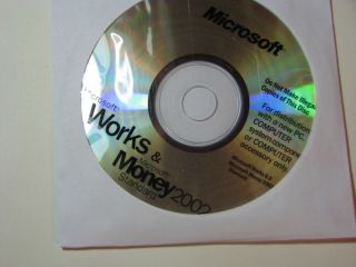 MS Works 6.0 + Money 2002 New Word Processing +Spreadsheets Version 6