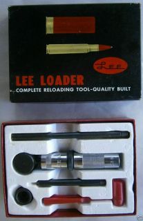 Vintage Lee Loader Kit Die Set 303 British Sizer Seater Reloading 1975
