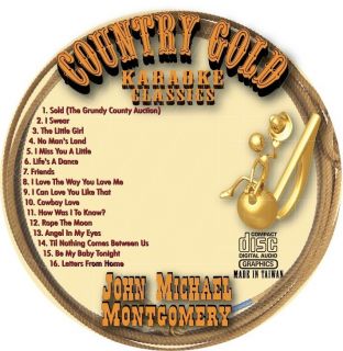 John Michael Montgomery Classic CD G Karaoke 17 Songs
