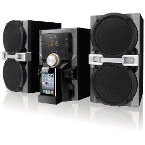 ILIVE MINI STEREO SPEAKER SYSTEM WITH UNIVERSAL IPOD IPHONE DOCK WITH