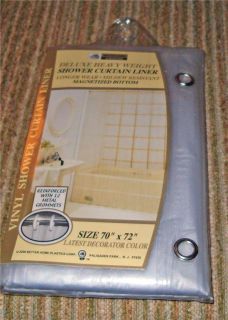 Clear Shower Curtain Liner Mildew Resistant