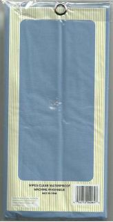 New Light Blue Vinyl Shower Curtain Liner Mildew Resistant