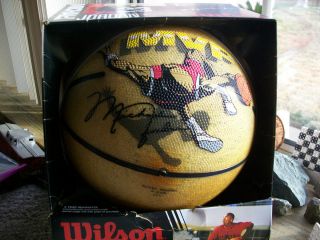 Vintage Michael Jordan Signed Wilson Basketball