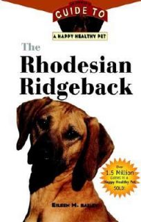 The Rhodesian Ridgeback by Eileen M. Bai