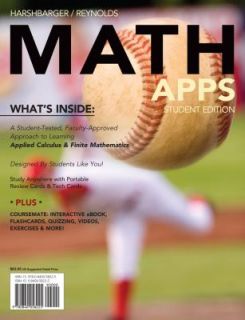 MATH APPS by Ronald J. Harshbarger 2011, Paperback
