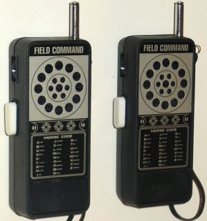 Military Field Command Vintage Walkie Talkies Retro 70s Space Age New