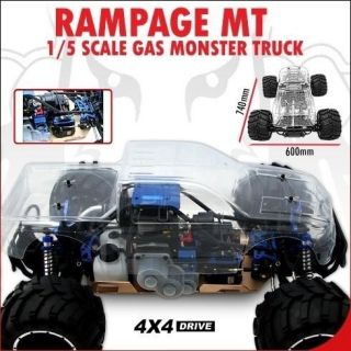  Rampage MT 1 5 Scale Gas Truck 30cc off road sand 4x4 RTR RC Video
