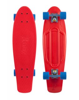 Penny Nickel Mini Skateboard Long Board Red Blue 27 Complete Rush