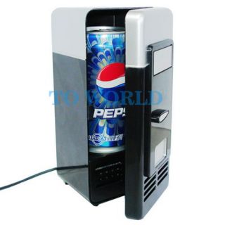 Cool Desk USB Mini Fridge PC Beverage Cooler Cooling Warmer Heating