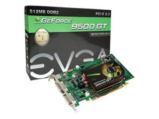 EVGA NVIDIA GeForce 9500 GT 512P3N954TR 512 MB DDR2 SDRAM PCI Express