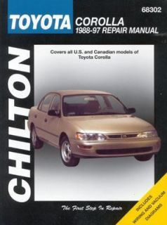 Toyota Corolla, 1988 97 by Chilton Automotive Editorial Staff 1998