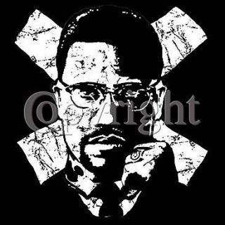 Malcolm X ~S~3XL Pro Screen Print High quality Shirts